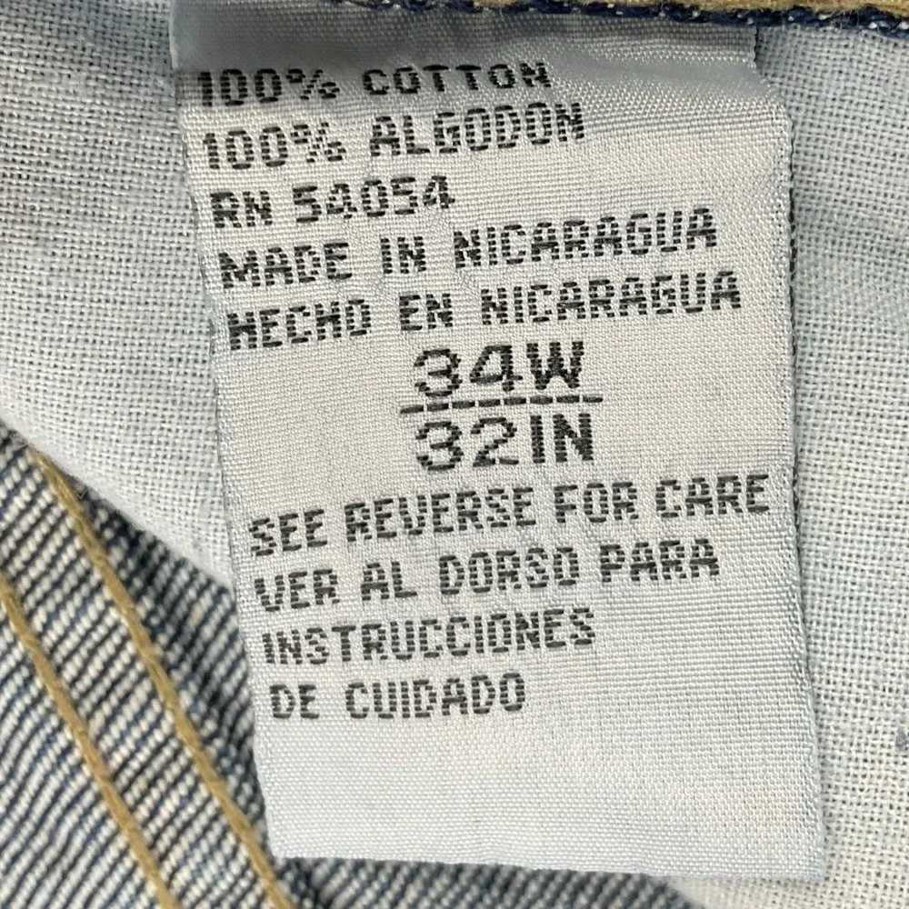 Bugle Boy Jeans Men 34x32 Blue Wide Leg Loose‎ Fit 765 Deadstock VTG 90s NWT